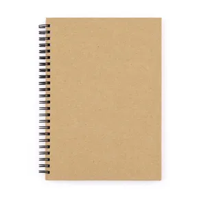 Ikervezetékes blokk A5 laminált KRAFT jellegű